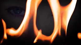 Lady Fyre small bitch caresses natural tits