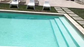 chrisstrokesxxx 17 06 23 215 @therebellynn and my infamous white mamba poolside video bts fomlow rebel for more bts of(  )