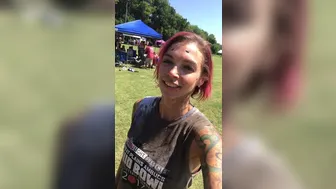 Anna Bell Peaks (AnnaBellPeaks) onlyfans White-haired bitch masturbates her pussy with a phallus