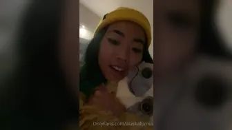 Alaska aka alaskafornia  onlyfans Bitch poses naked