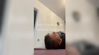 Young Goddess aka young onlyfans Red-haired bitch jerks off wet pink hole with sex toy