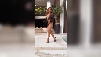 Ana Cheri aka anacheri onlyfans hot curvy strips and jerks off her pussy