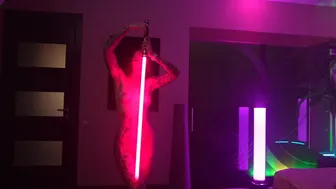 dreamgogo aka GoGoDr3am naked & jedi dance